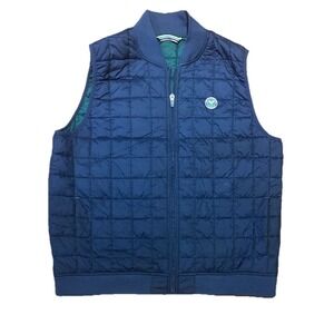 Wimbledon Quilted Vest Gillet Navy Blue Women's Sz XL‎ Tennis England